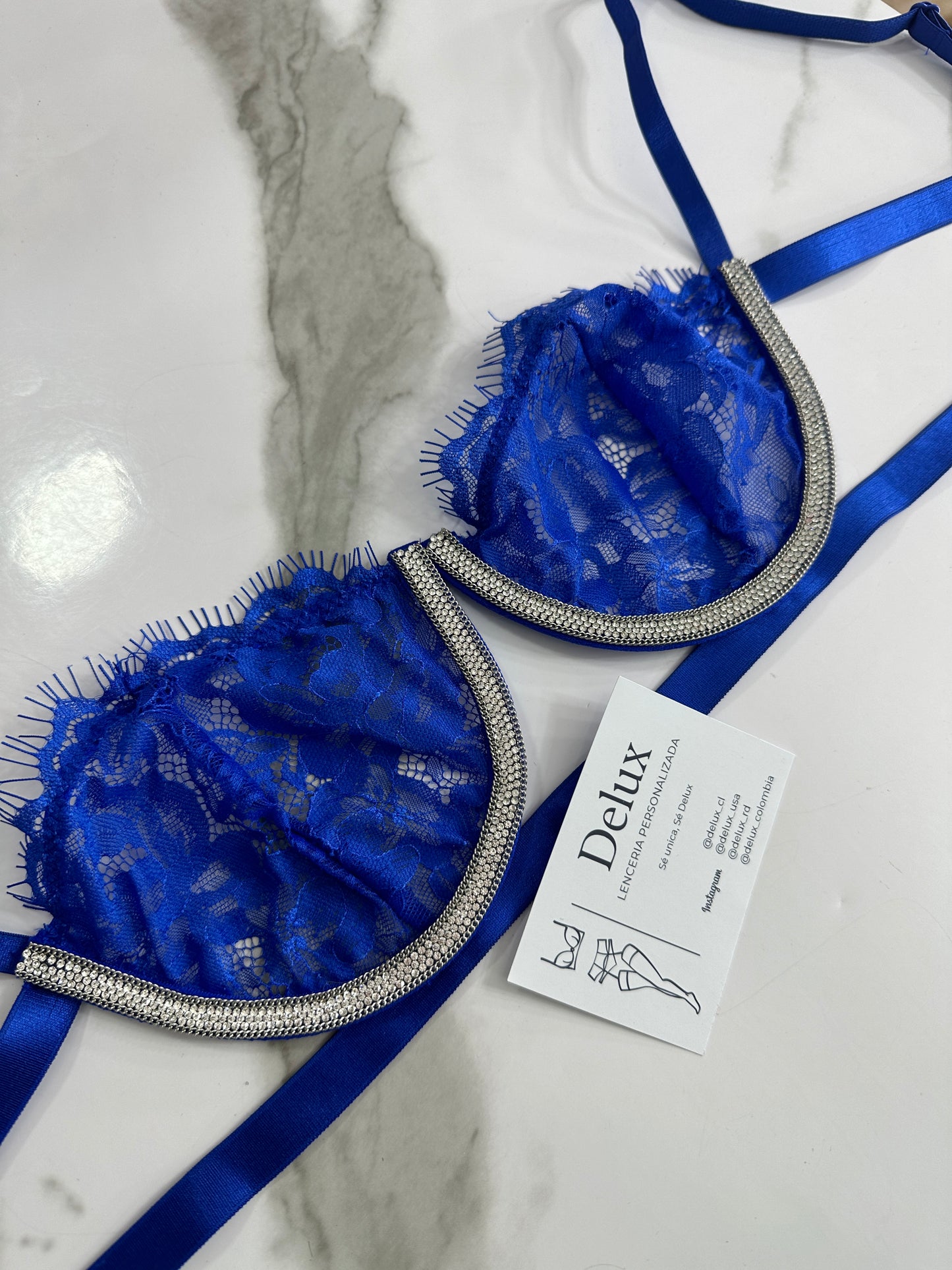 Conjunto Ruski azul, personalizado desde
