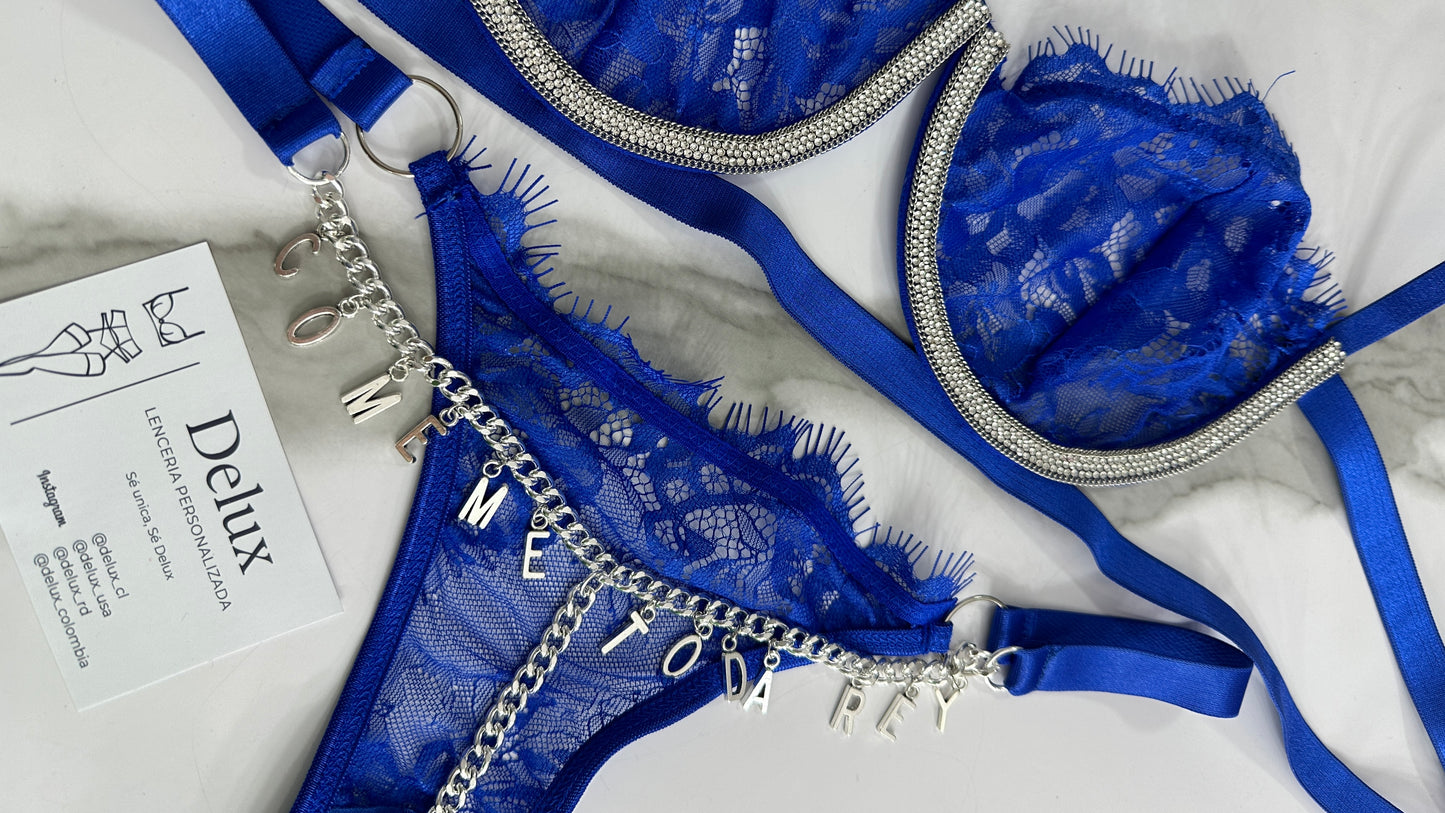 Conjunto Ruski azul, personalizado desde