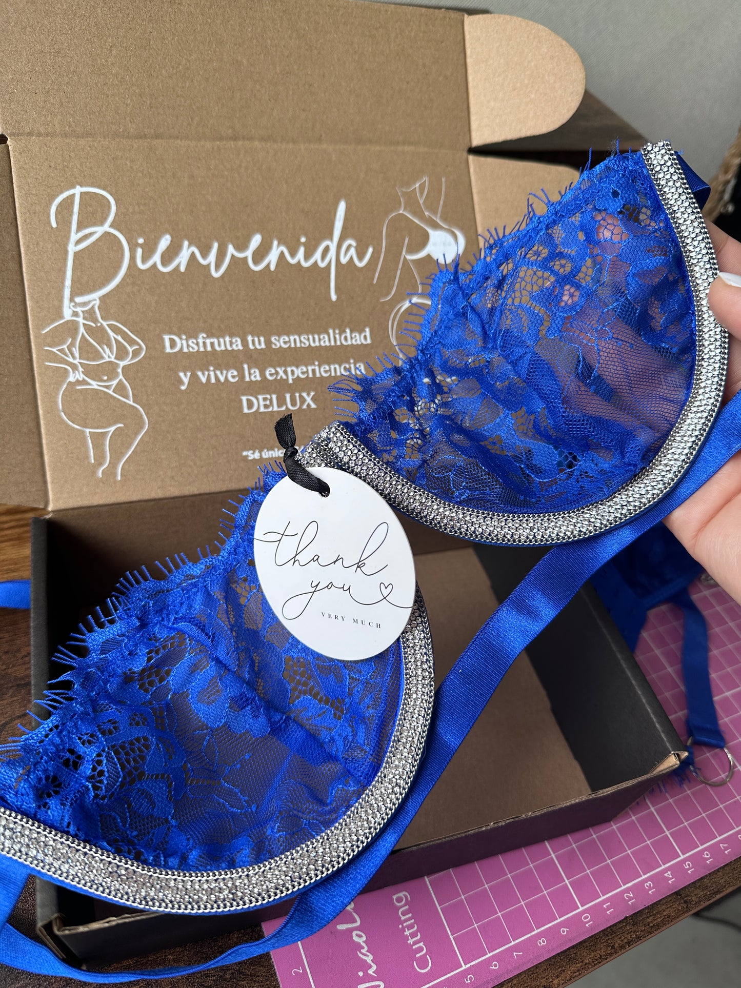 Conjunto Ruski azul, personalizado desde