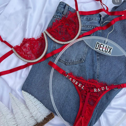 Conjunto Ruski rojo, personalizado desde